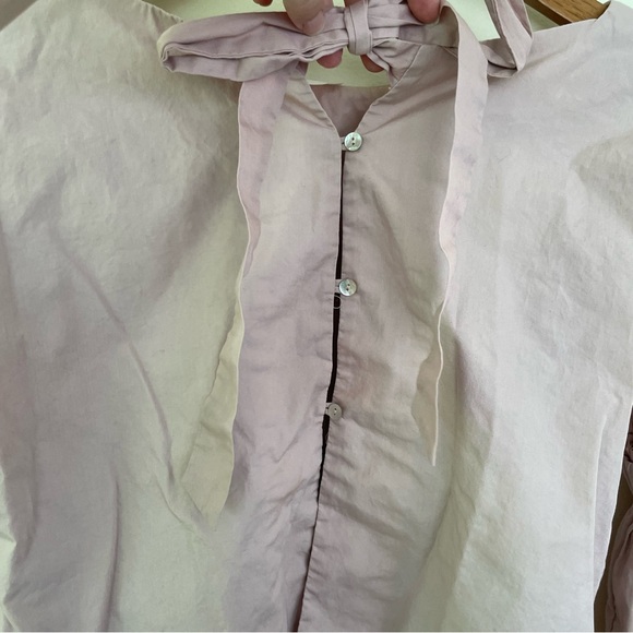 Free People So Obviously Yours Top Blush Mauve Pink Bell Sleeve Blouse S Small - Picture 6 of 11